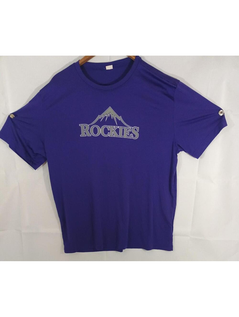 CO Colorado ROCKIES Short Sleeve T-Shirt COACH Sport-Tek Size 2XL Men's RN 90836